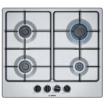 Bosch PGP6B5B85 Table de cuisson gaz Inox 58 cm 4 brûleurs