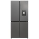 Candy CFQQ5T817EWPS Réfrigérateur américain pose libre Total No Frost 463 L Classe E Argent