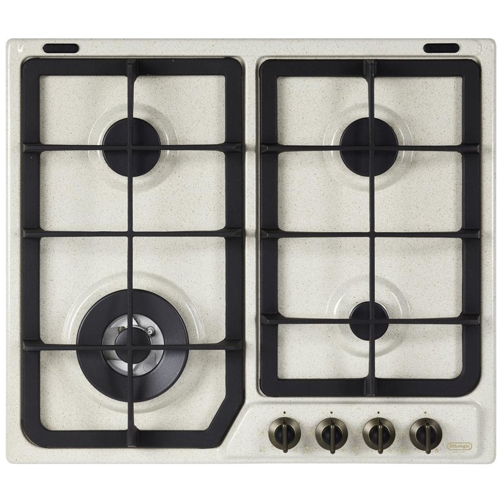 DeLonghi-AVF-46-PRO-Piano-Cottura-Avena-da-incasso-60-cm-Gas-4-Fornelloi.jpg De'Longhi AVF46PRO Table de cuisson gaz encastrable 60 cm 4 brûleurs – Image 1
