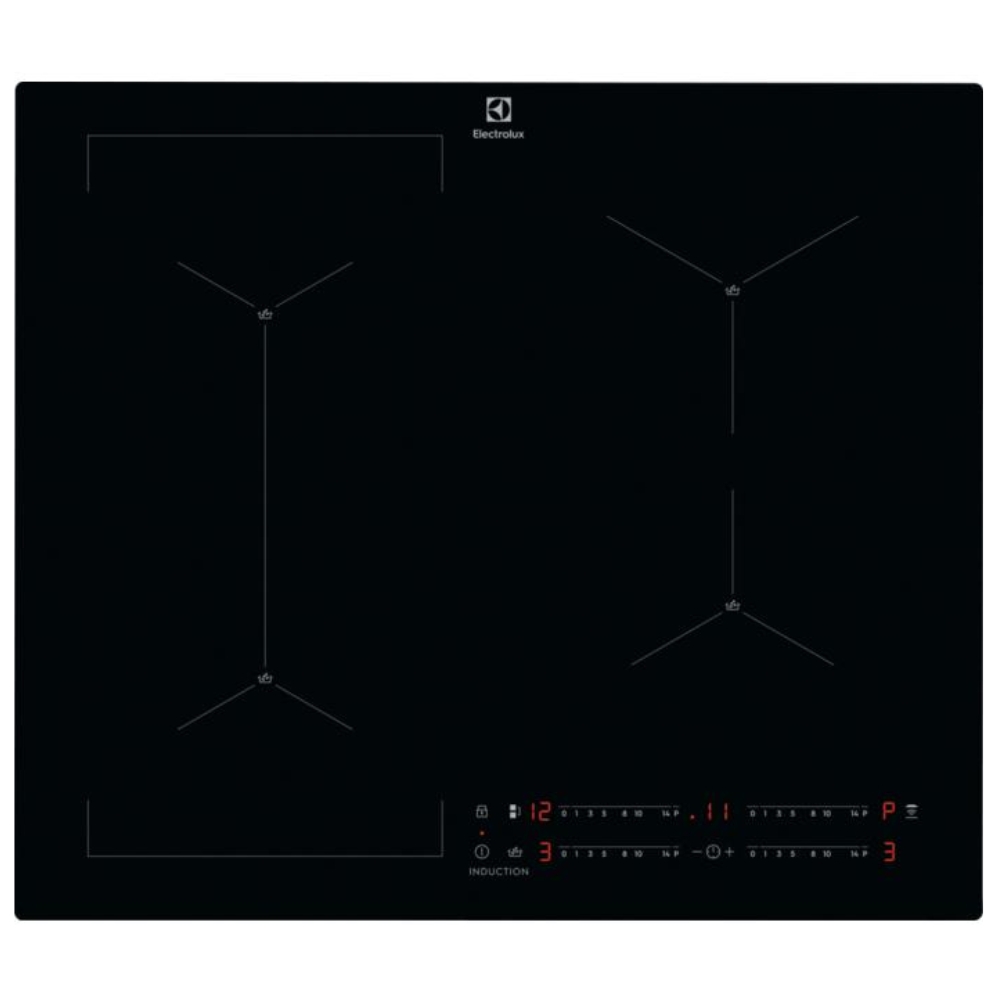 Electrolux-EIS62449C-Piano-cottura-a-induzione-Da-incasso-60-cm4-Fornelloi-Nero.jpg Electrolux EIS62449C Table de cuisson à induction 60 cm 4 foyers Noir – Image 1