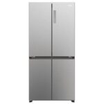 Haier HCR3818ENMM Réfrigérateur américain Multiportes No Frost 467 L Inox platine
