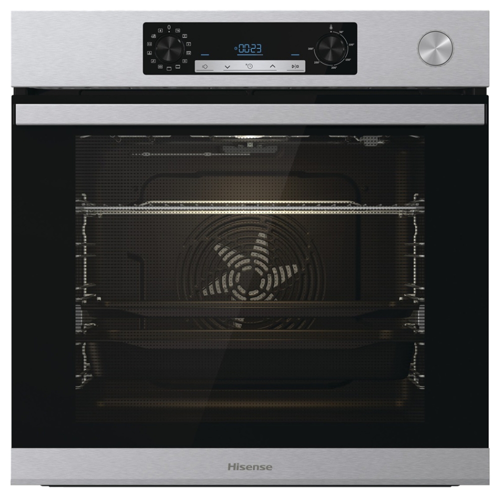 Hisense-BSA66226AX-Forno-da-Incasso-Multifunzione-Vapore-77-L-3500-W-Nero-Grigio-Inox.jpg Hisense BSA66226AX Four électrique encastrable Multifonction Vapeur 77 L 3500 W Classe A Inox gris – Image 1