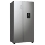 Hisense RS711N4WC Réfrigérateur américain No Frost Distributeur de glaçons WiFi 547 L Classe E Inox